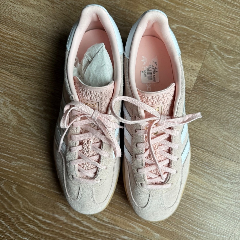 Adidas Gazelle Womens Wonder Quartz Pink White Gum Sneakers IE0415 SIZE 7 - Picture 3 of 7